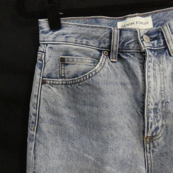 DENIM FORUM - The Jane 70's Super High Boot - 30L | size 28 | Blue Denim Jeans - Picture 3 of 16
